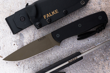 NÓŻ TAKTYCZNY SURVIVALOWY CASUS 026 D2 G10 FALKE KNIVES