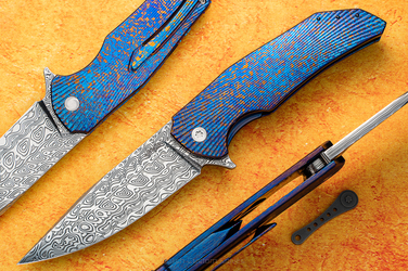 NÓŻ SKŁADANY DRAGONFLY 7 TIMASCUS DAMASTEEL HERMAN