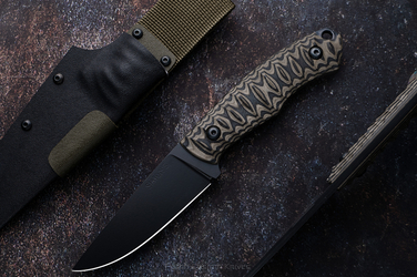 NÓŻ TAKTYCZNY SURVIVALOWY POGWIZD TACTICAL 2 K110 D2 MICARTA SIMON'S