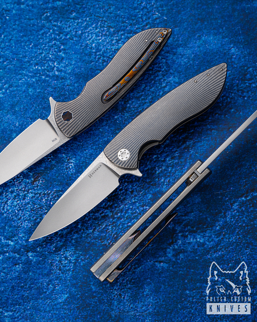 NÓŻ SKŁADANY FOLDER MICRO STING 304 M390 HERMAN KNIVES