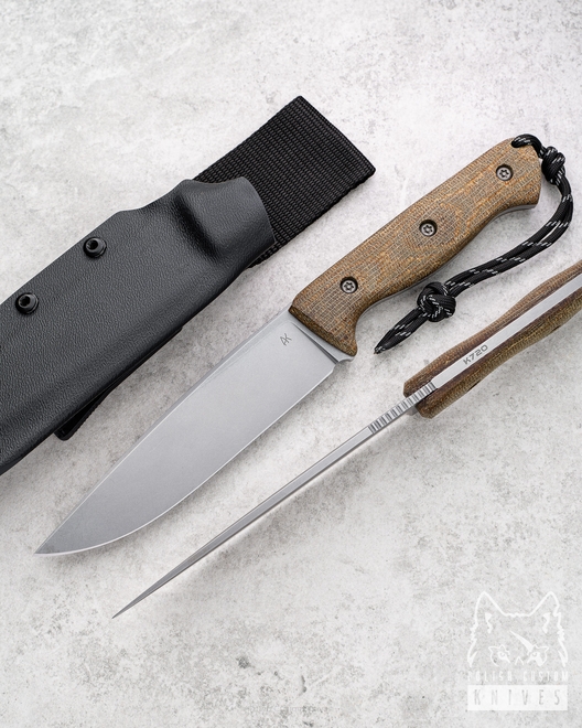 NÓŻ SURVIVALOWY AGOR 140 5 O2 MICARTA BRĄZ  AK