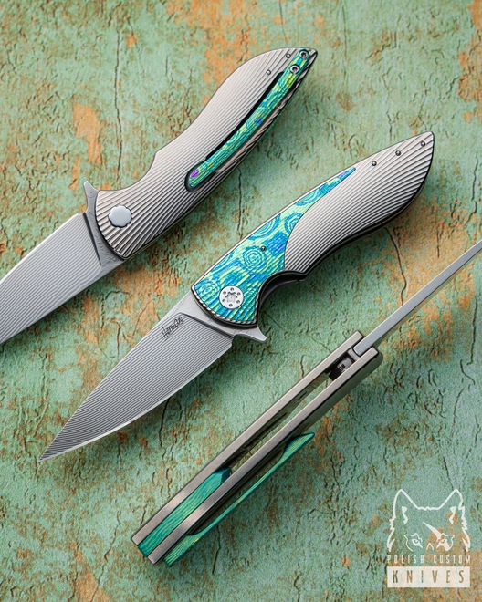NÓŻ SKŁADANY FOLDER MICRO STING 216 ALLEIMA HALF DRESS HERMAN KNIVES