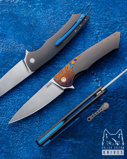 NÓŻ SKŁADANY FOLDER SLIM 258 ALLEIMA HALF DRESS HERMAN KNIVES