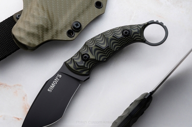 NÓŻ EDC SURVIVALOWY TAKTYCZNY SHARK 2608 K720 G10 SIMON'S KNIVES