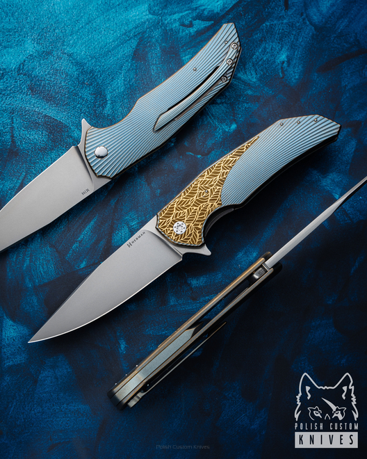 NÓŻ SKŁADANY FOLDER DRAGONFLY 334 M398 HERMAN KNIVES