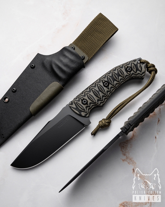 NÓŻ SURVIVALOWY TAKTYCZNY SIERRA 6 K720 O2 MICARTA SIMON'S