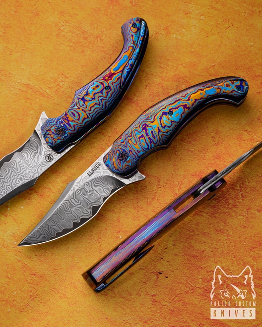 NÓŻ SKŁADANY FOLDER ELIGIUS 2 GRIMAKO CPM REX 121 68 HRC  GREG FORGE