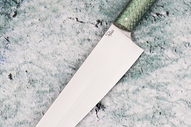 NÓŻ KUCHENNY CHEF 210 61 GREEN TWILL ELMAX PABIŚ KNIVES