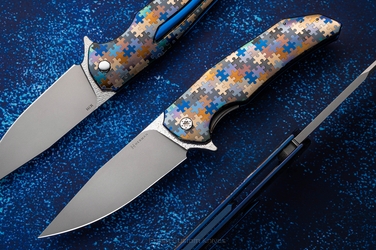 NÓŻ SKŁADANY FOLDER DRAGONFLY #0551 M398 PUZZLE HERMAN KNIVES