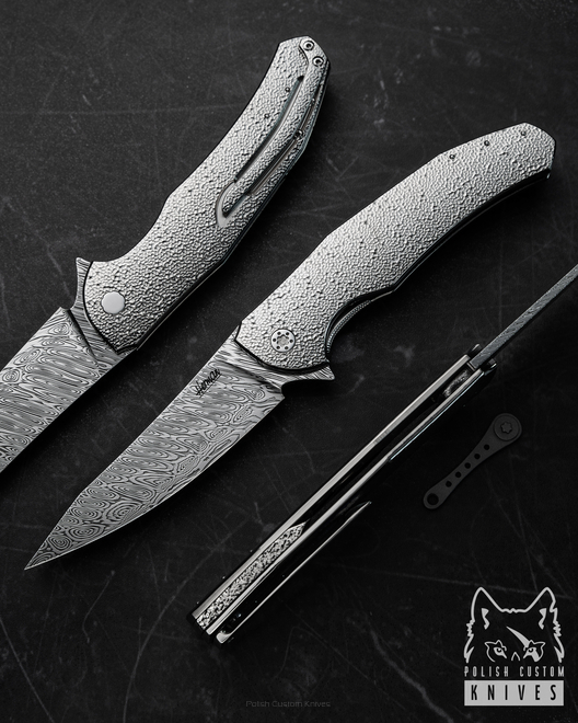 NÓŻ SKŁADANY FOLDER ISHTAR 123 DAMASTEEL HERMAN