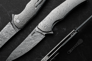 NÓŻ SKŁADANY FOLDER ISHTAR 123 DAMASTEEL HERMAN