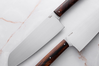 NÓŻ KUCHENNY SANTOKU 180 28 K110 IRON WOOD PABIŚ KNIVES