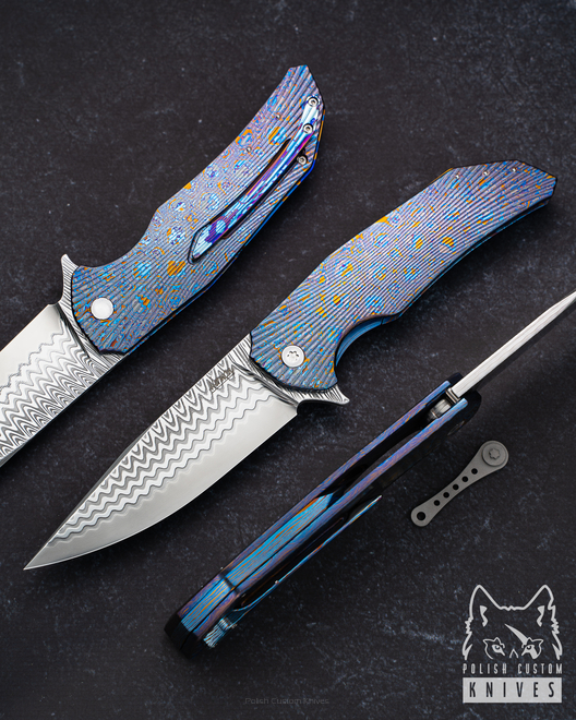 NÓŻ SKŁADANY DRAGONFLY 1 BLACK TIMASCUS DAMACORE HERMAN