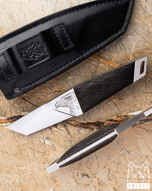 NÓŻ SURVIVALOWY POSTAPO SPIRIT VIII KOSMA ŹREBIEC