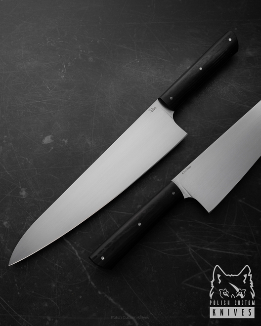 NÓŻ KUCHENNY CHEF 240 8 K110 WŁÓKNO WĘGLOWE PABIŚ KNIVES