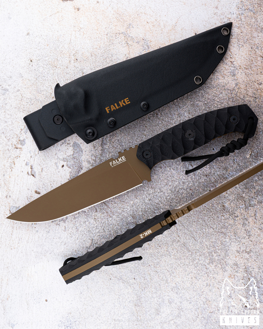 NÓŻ TAKTYCZNY SURVIVALOWY MK2 004 D2 G10 FALKE KNIVES