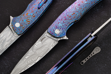 NÓŻ SKŁADANY FOLDER SLIM 8 TIMASCUS HERMAN 