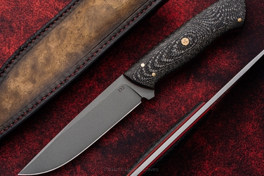 NÓŻ MYŚLIWSKI HUNTER 8 K110 D2 BLACK TWILL TD