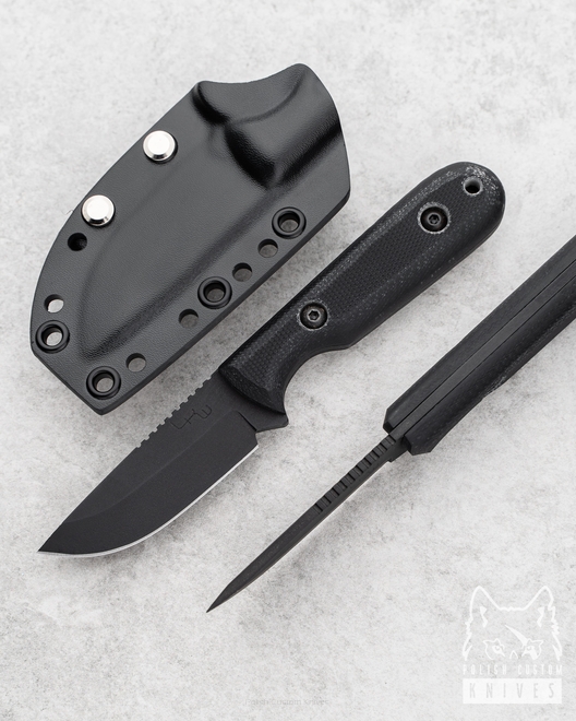 NÓŻ NECK SMALL HERO BLACK G10 LKW