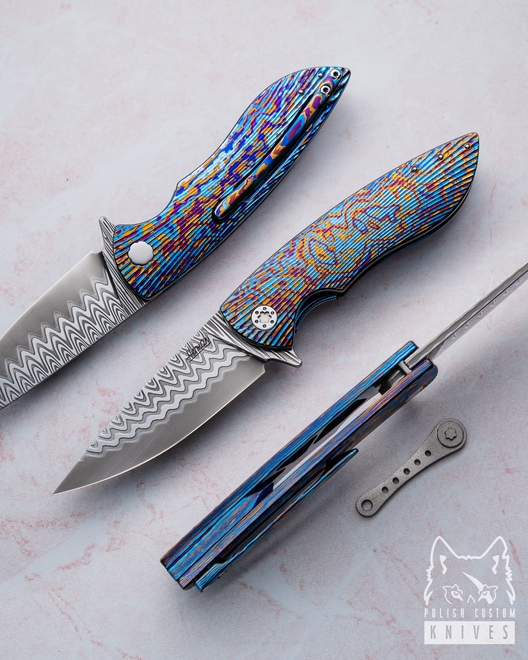 NÓŻ SKŁADANY FOLDER MICRO STING 4 DAMACORE TIMASCUS HERMAN