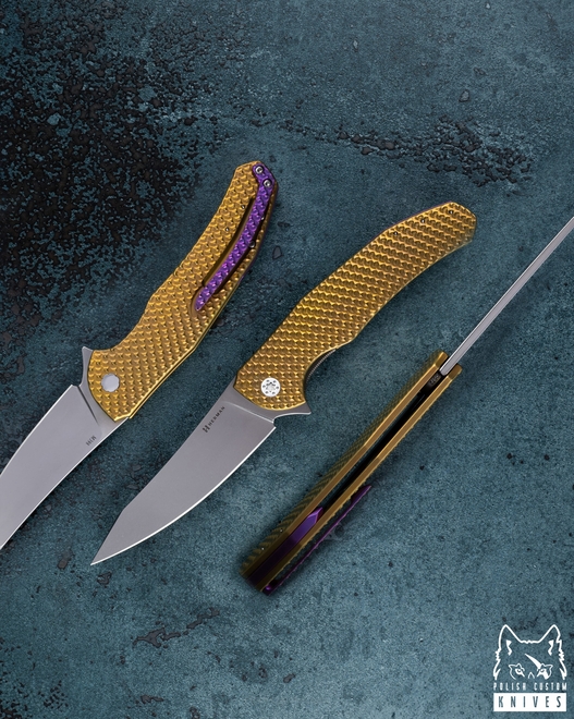 NÓŻ SKŁADANY FOLDER ISHTAR 572 M398 HERMAN KNIVES