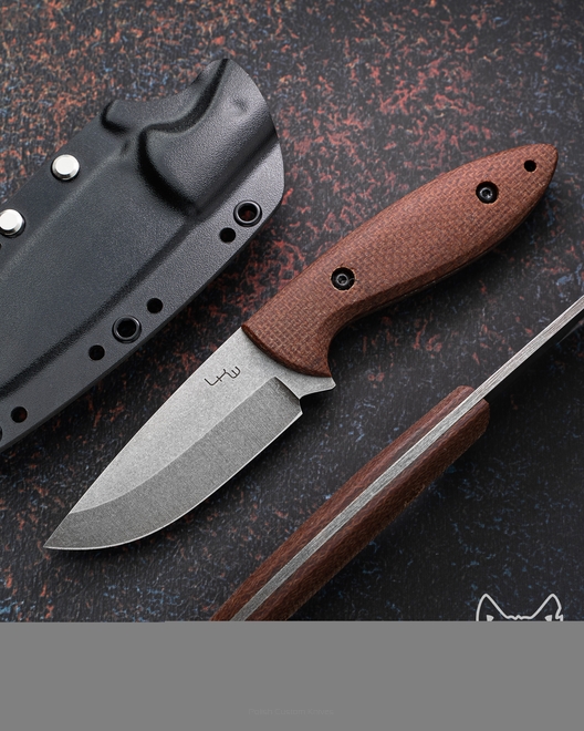 NÓŻ MYŚLIWSKI BAD HUNTER  LKW BRĄZ MICARTA K720 O2