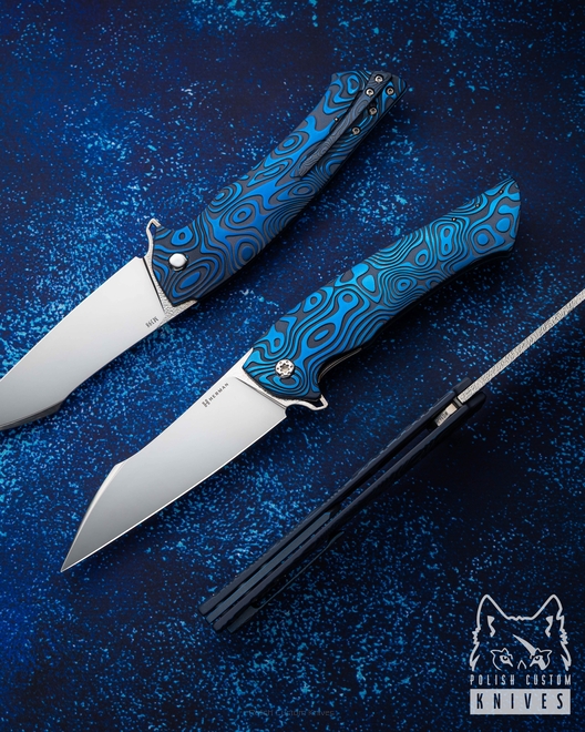 NÓŻ SKŁADANY FOLDER OVIUM GENERACJA 2 #0148 M398 NEBULA RIPPLE HERMAN KNIVES
