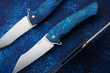 NÓŻ SKŁADANY FOLDER OVIUM GENERACJA 2 #0148 M398 NEBULA RIPPLE HERMAN KNIVES