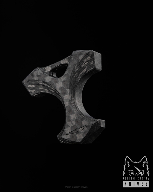 EDC Spaceship Model Carbon Fiber Regular Mjolnir II Glow Ostap Hel Knives