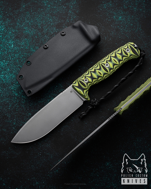 NÓŻ SURVIVALOWY MYŚLIWSKI ODC 130 2 VANADIS 4E G10 TOXIC AK