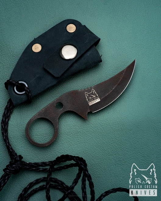 NÓŻ NECK, EDC SUŁTAN OXYDA K110  POCHWA ZAMSZOWA  PRUCIAK