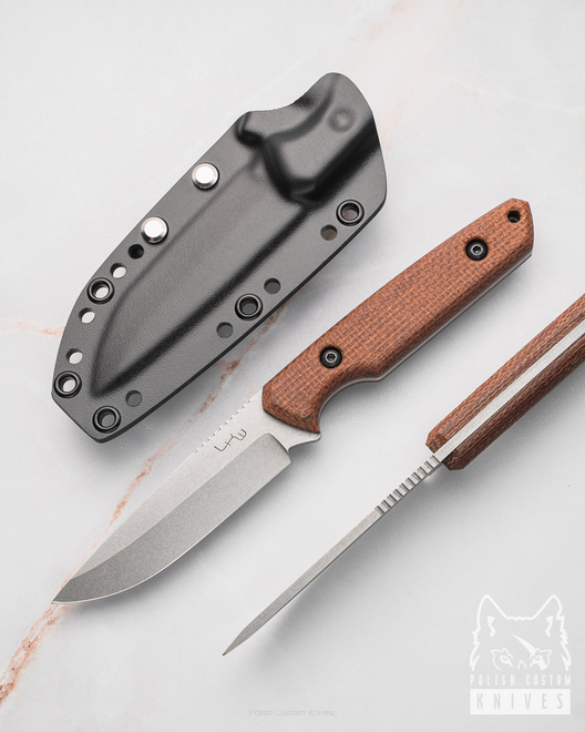 NÓŻ EDC MYŚLIWSKI MONKEY N690 MICARTA LKW