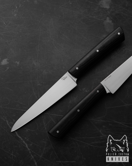 NÓŻ KUCHENNY POMOCNIK 120 14  K110 CZARNY GRAB  PABIŚ KNIVES