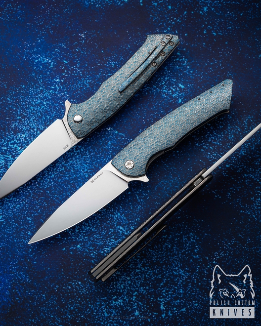 NÓŻ SKŁADANY FOLDER SLIM #0695 M390 TESSERACT HERMAN KNIVES