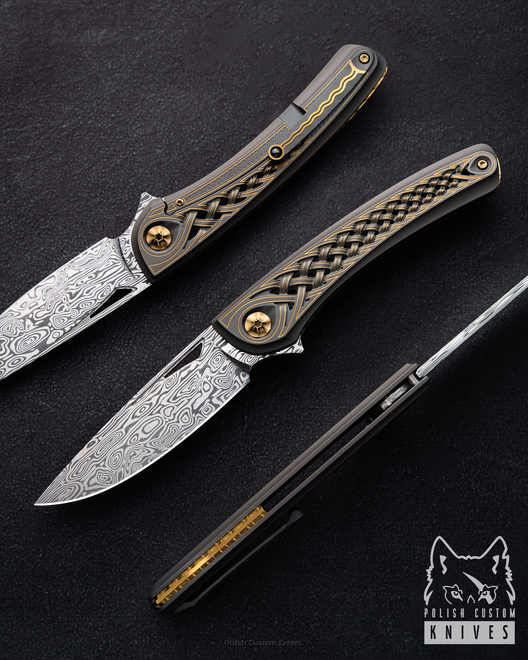 NÓŻ SKŁADANY FOLDER MINOS #47 DAMASTEEL LESBAR KNIVES