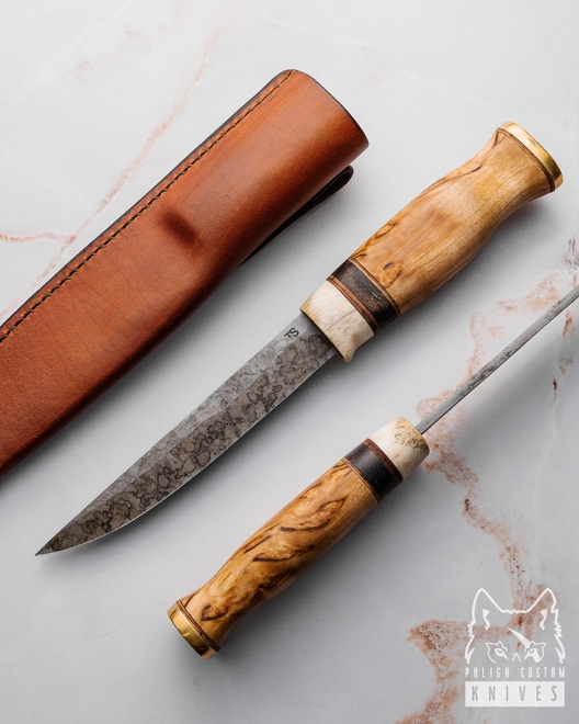 NÓŻ MYŚLIWSKI PUUKKO HUNTER 1 KUTY K720 TS CUSTOM