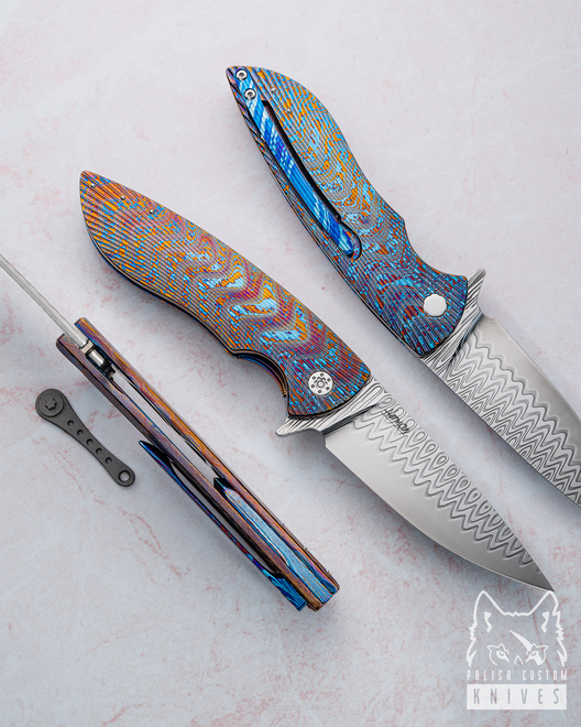 NÓŻ SKŁADANY FOLDER STING 2 LEFTY DAMACORE TIMASCUS HERMAN