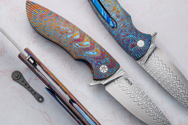 NÓŻ SKŁADANY FOLDER STING 2 LEFTY DAMACORE TIMASCUS HERMAN