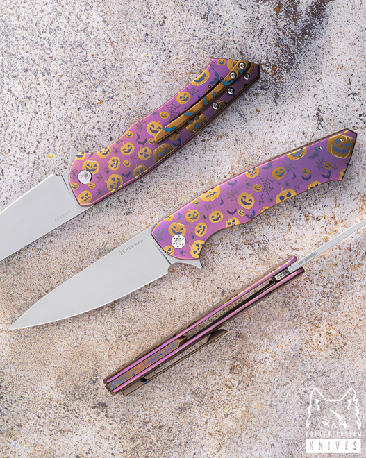 NÓŻ SKŁADANY FOLDER SLIM #0583 MAGNACUT HALLOWEEN SPECIAL HERMAN KNIVES