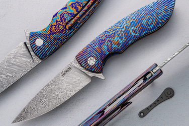 NÓŻ SKŁADANY STING 18 TIMASCUS DAMASTEEL HERMAN