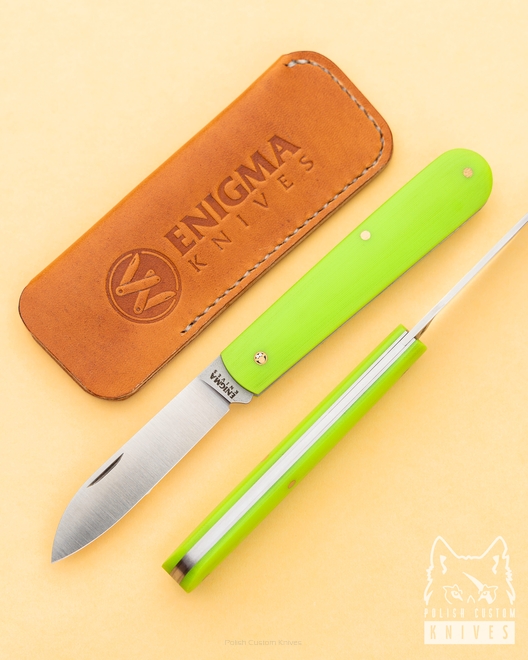 NÓŻ SKŁADANY, SLIPJOINT ENIGMA KNIVES 7 Z POCHWĄ 