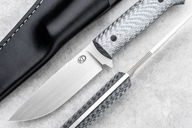 NÓŻ MYŚLIWSKI HUNTER 1 SILVER TWILL M390  KD