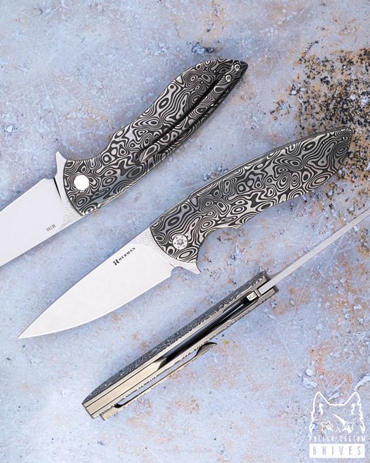 NÓŻ SKŁADANY FOLDER STING #0734 MAGNACUT HERMAN KNIVES