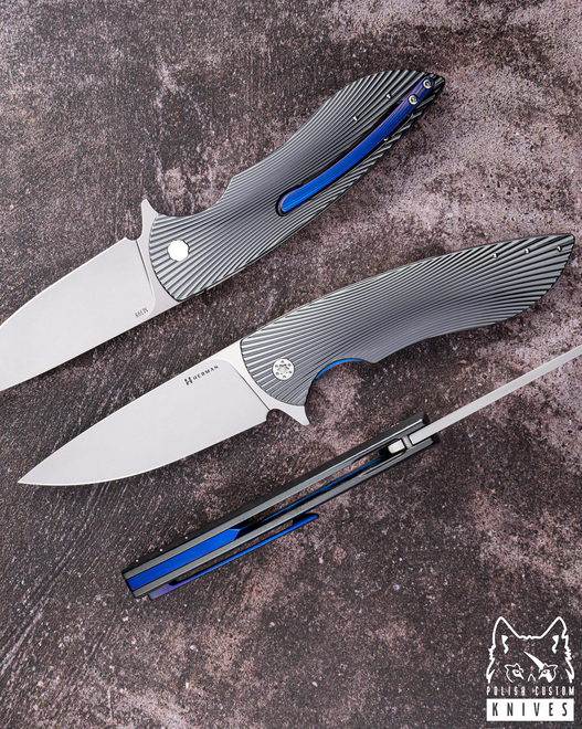 NÓŻ SKŁADANY FOLDER BIG STING #0006 M398 HERMAN KNIVES