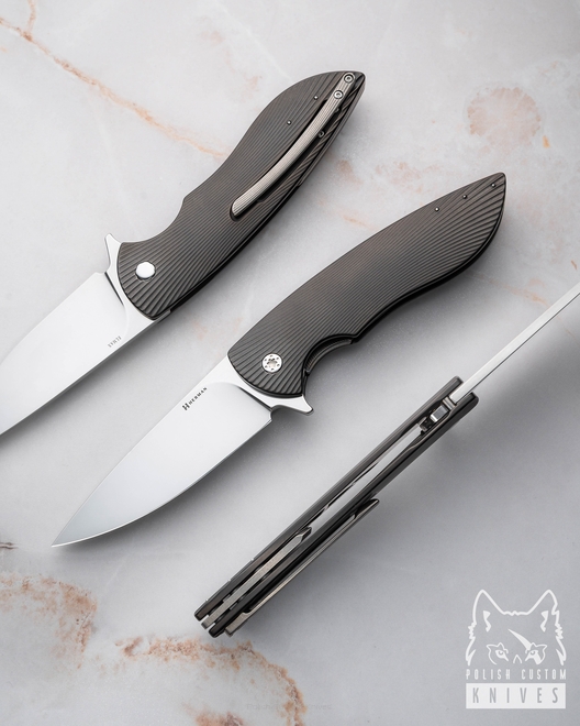 NÓŻ SKŁADANY FOLDER BIG STING #0075 ELMAX OERLIKON DLC HERMAN KNIVES