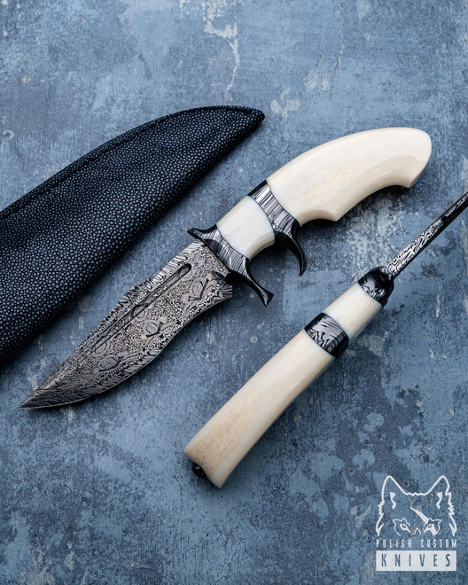 NÓŻ EKSKLUZYWNY PEARL IN THE CROWN SUB HILT MICHO