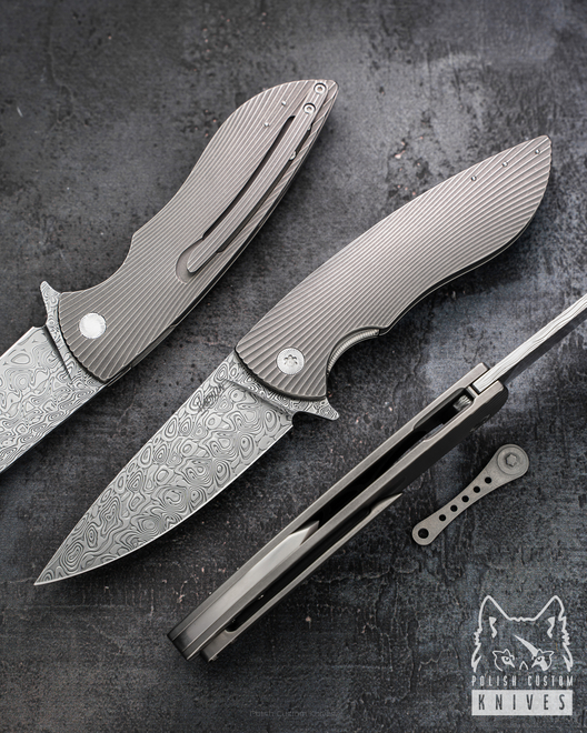 NÓŻ SKŁADANY FOLDER STING 91 DAMASTEEL HERMAN