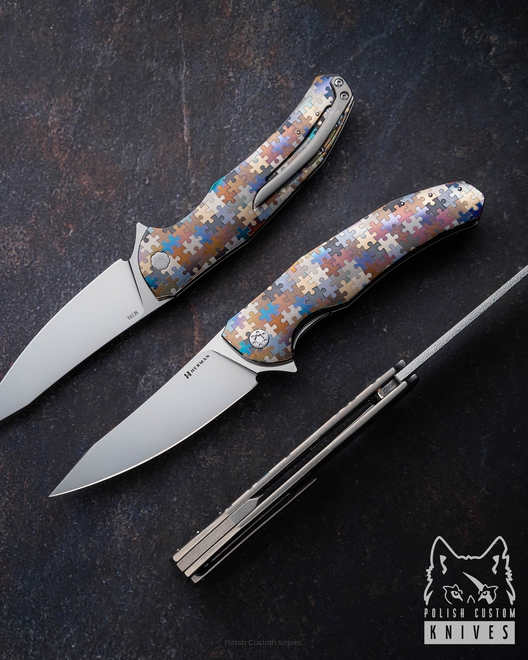 NÓŻ SKŁADANY FOLDER ISHTAR #0657 PUZZLE M390 HERMAN KNIVES