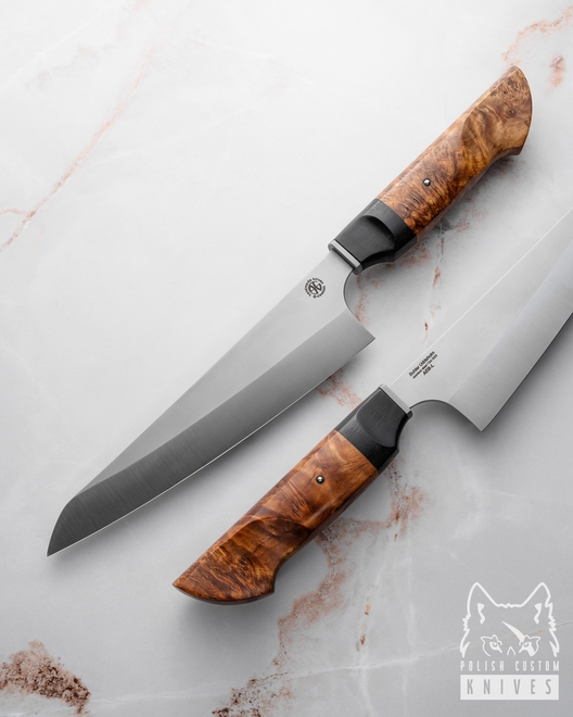 NÓŻ KUCHENNY GYUTO 6 AEB-L STABILIZOWANA OLCHA HEBAN G-CUSTOM