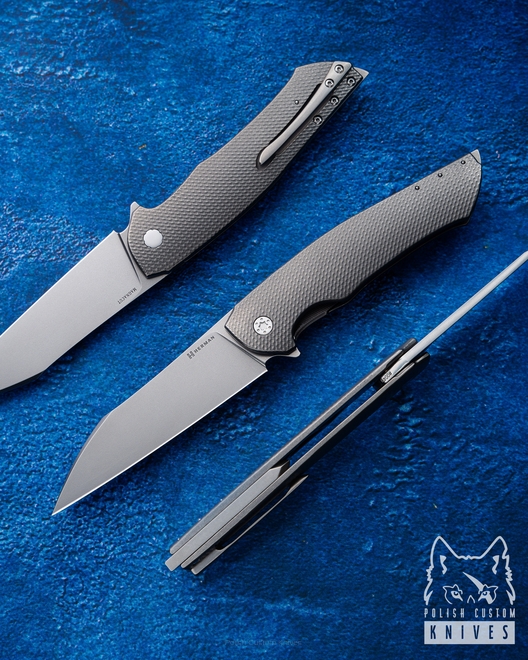 NÓŻ SKŁADANY FOLDER OVIUM v1 49 MAGNACUT HERMAN KNIVES